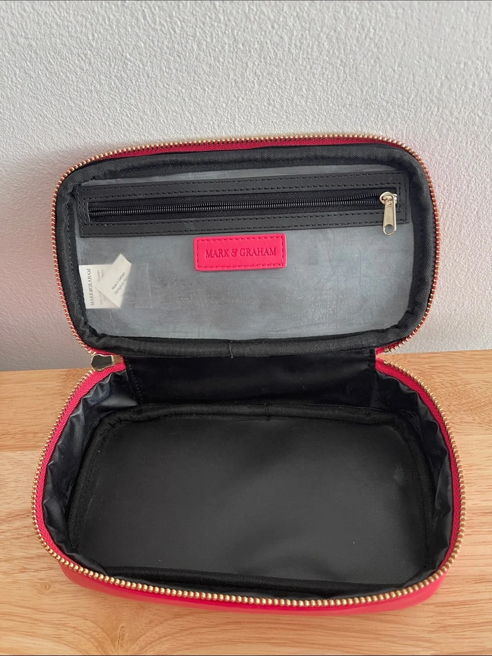 Mark & Graham Red Bow Cosmetic Case Set